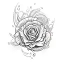 "Generate a refined tattoo design tailored for men, focusing on meticulous line work and precision. Feature a prominent  tattoo design idea