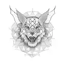 "Generate a refined tattoo design tailored for men, focusing on meticulous line work and precision. Feature a prominent  tattoo design idea