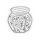 peanut butter jar tattoo design idea