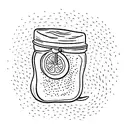 peanut butter jar tattoo design idea