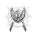 Mockingjay with phrase "i am as radiant as the sun" tattoo design idea