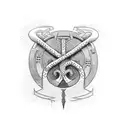 world serpent, thor, hammer of thor, nordic tattoo design idea