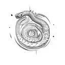 world serpent, nordic tattoo design idea
