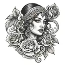 gypsy tattoo design idea