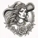 gypsy tattoo design idea