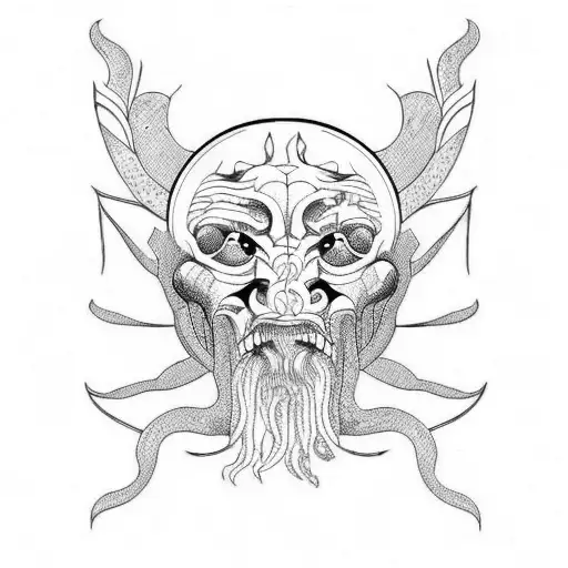 thomas Hobbes leviathan  tattoo design idea
