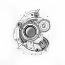 Abstract representation of a microscope tattoo design idea