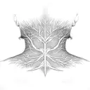Tree of Life neck tattoo design idea