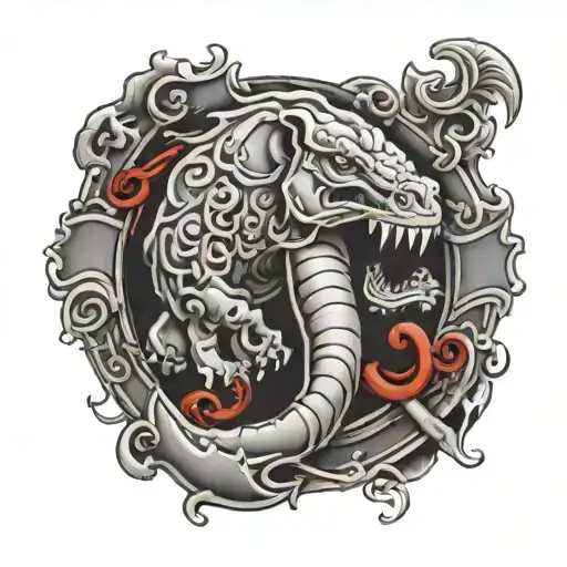 Alabama crimson tide tattoo design idea