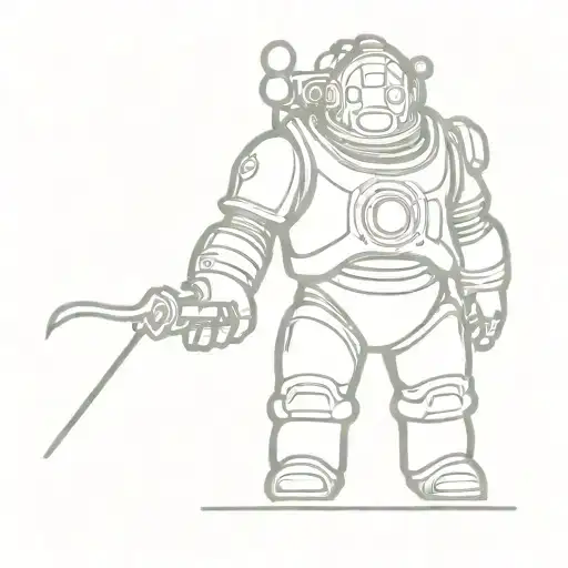 Bioshock big daddy tattoo design idea