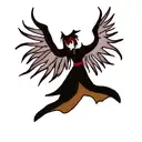 black phoenix tattoo design idea