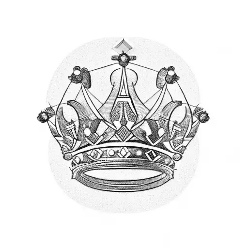 Illustration Shape Crown Tattoo Design Element Stock Vector (Royalty Free)  635556425 | Shutterstock