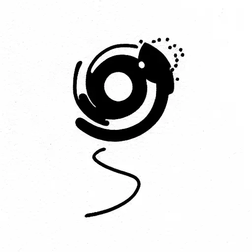 Black Hole tattoo design idea