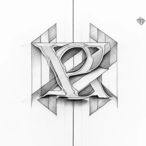the letter "A" written with the names "Anita, Audrey, Andrew" tattoo design idea