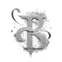 the letter "A" written with the names "Anita, Audrey, Andrew" tattoo design idea