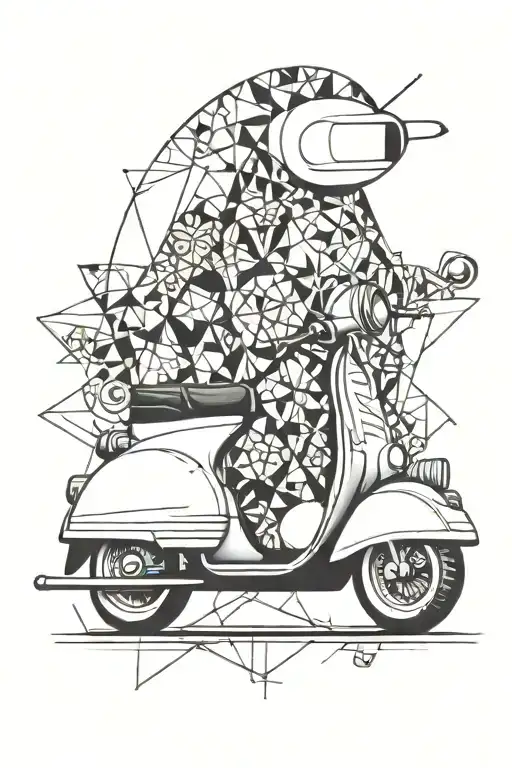 scooter adventure time tattoo design idea