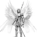 archangel Michael  tattoo design idea