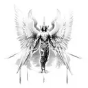 archangel Michael  tattoo design idea
