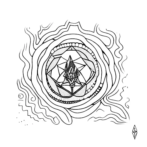 psychedelics tattoo design idea