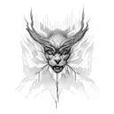 lightning veins tattoo design idea