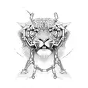 chains broken tattoo design idea