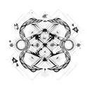gemini constellation overlapping scorpio constellation coordinates beautifully intertwined with stars symbolizing love tattoo design idea