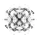 gemini constellation overlapping scorpio constellation coordinates beautifully intertwined with stars symbolizing love tattoo design idea