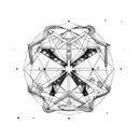 gemini constellation overlapping scorpio constellation coordinates beautifully intertwined with stars symbolizing love tattoo design idea