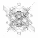 gemini constellation overlapping scorpio constellation coordinates beautifully intertwined with stars  tattoo design idea