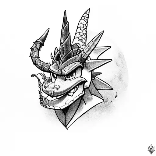 spyro the dragon tattoo design idea