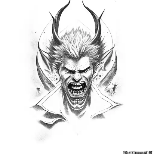 devil may cry 5 tattoo design idea