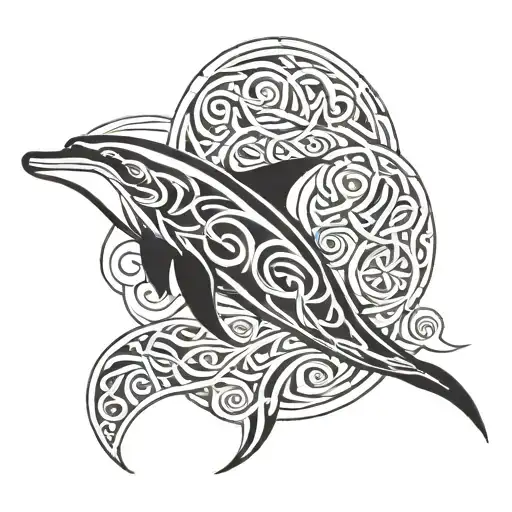 celtic dolphin tattoo tattoo design idea