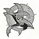 celtic dolphin tattoo tattoo design idea