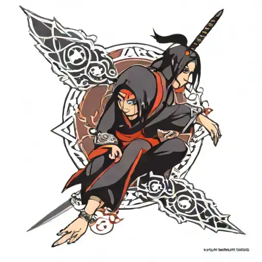 Itachi Uchiha tattoo design idea