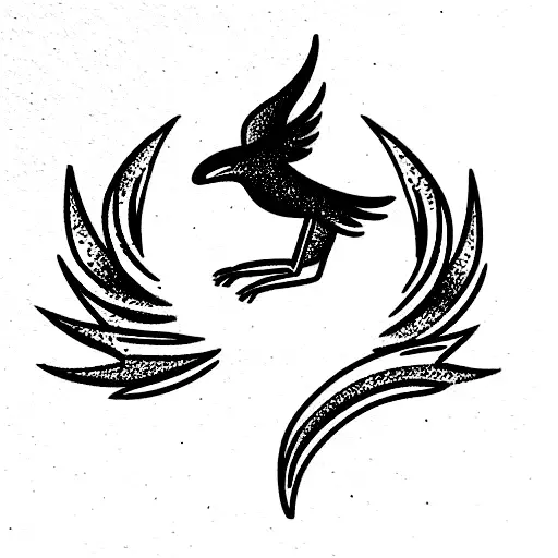 icarus falling tattoo design idea