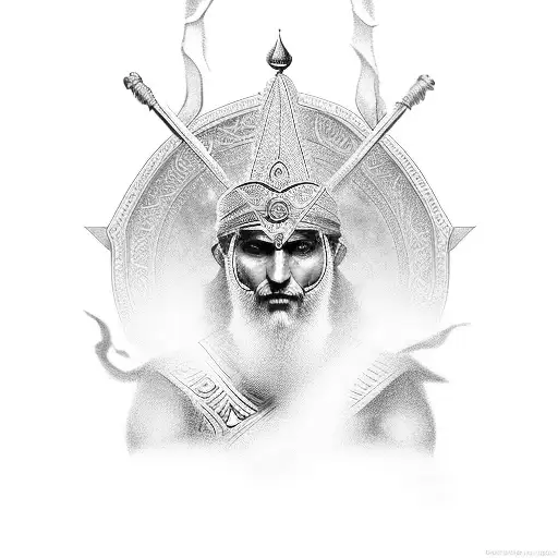 persian immortal and the great cyrus prince of persia tattoo design idea