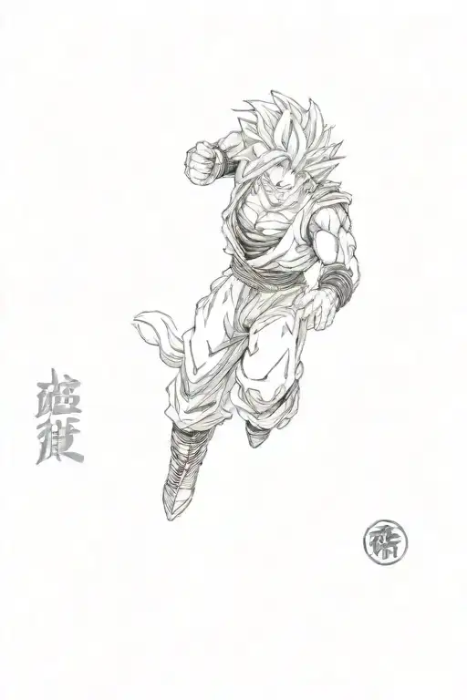 dragon ball z tattoo design idea