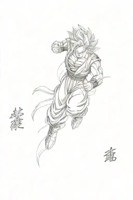 dragon ball z tattoo design idea