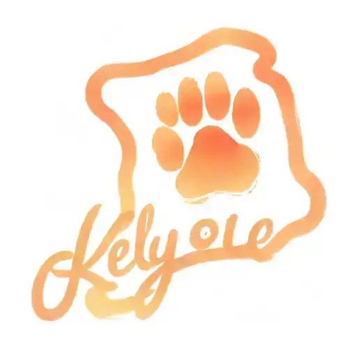 dog paw print and name Kelly  tattoo design idea
