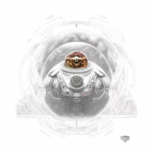 Titan Atlas holding Uranus tattoo design idea