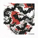 bats pattern tattoo design idea