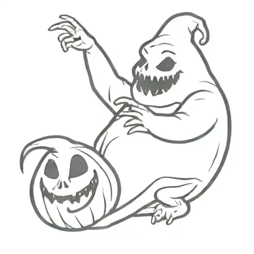 Oogie Boogie tattoo design idea