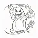 Oogie Boogie tattoo design idea