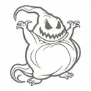 Oogie Boogie tattoo design idea