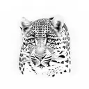 Japanese leopard  tattoo design idea