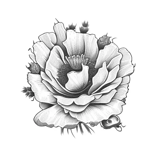 flower vase with three flowers: lavender, california poppy, and sunflower tattoo design idea