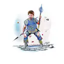 david and goliath tattoo design idea