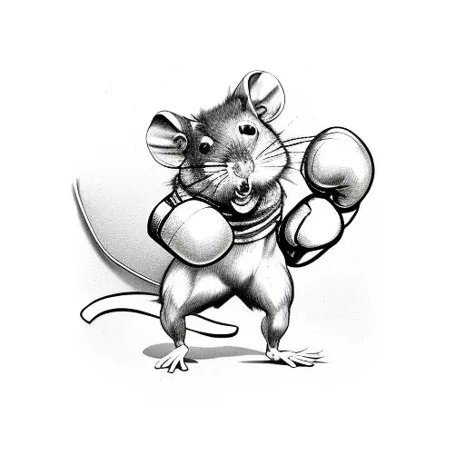 Premium AI Image  Sketch for a tattoo rat ball or rat king