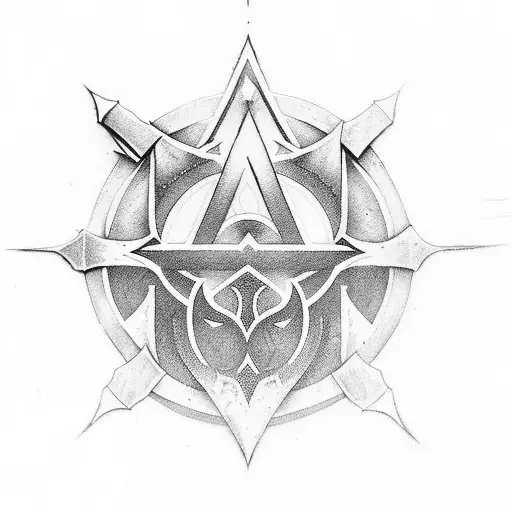assassin's creed valhalla symbol tattoo design idea