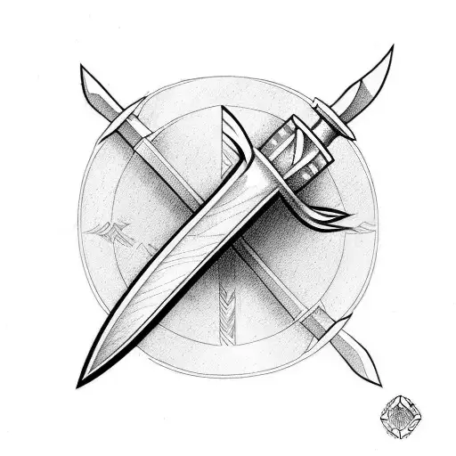 viking axe tattoo design idea
